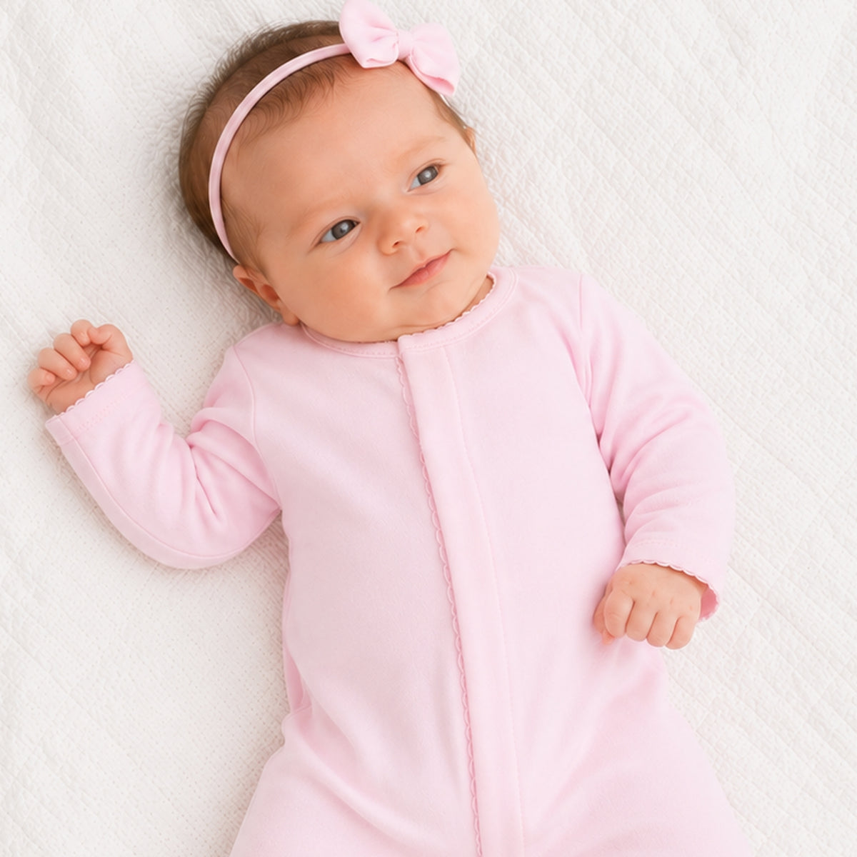 Essentials Solid Pink Footie