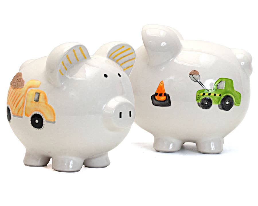 Digger Dump Truck Piggy Bank