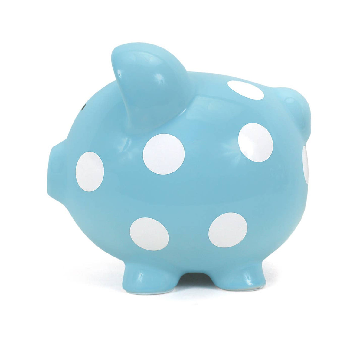 Blue Polka Dot Piggy Bank