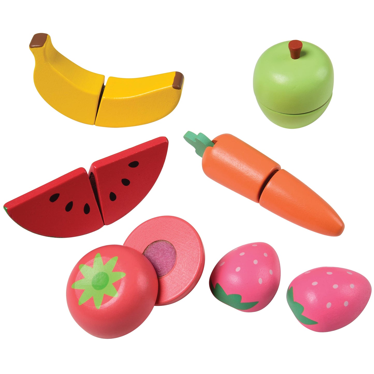 Wooden Cutting Food Playset