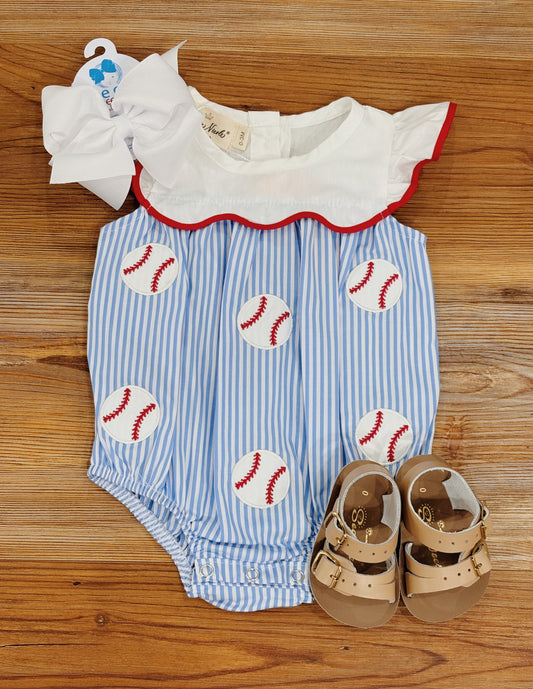 Girls Dugout Striped Bubble
