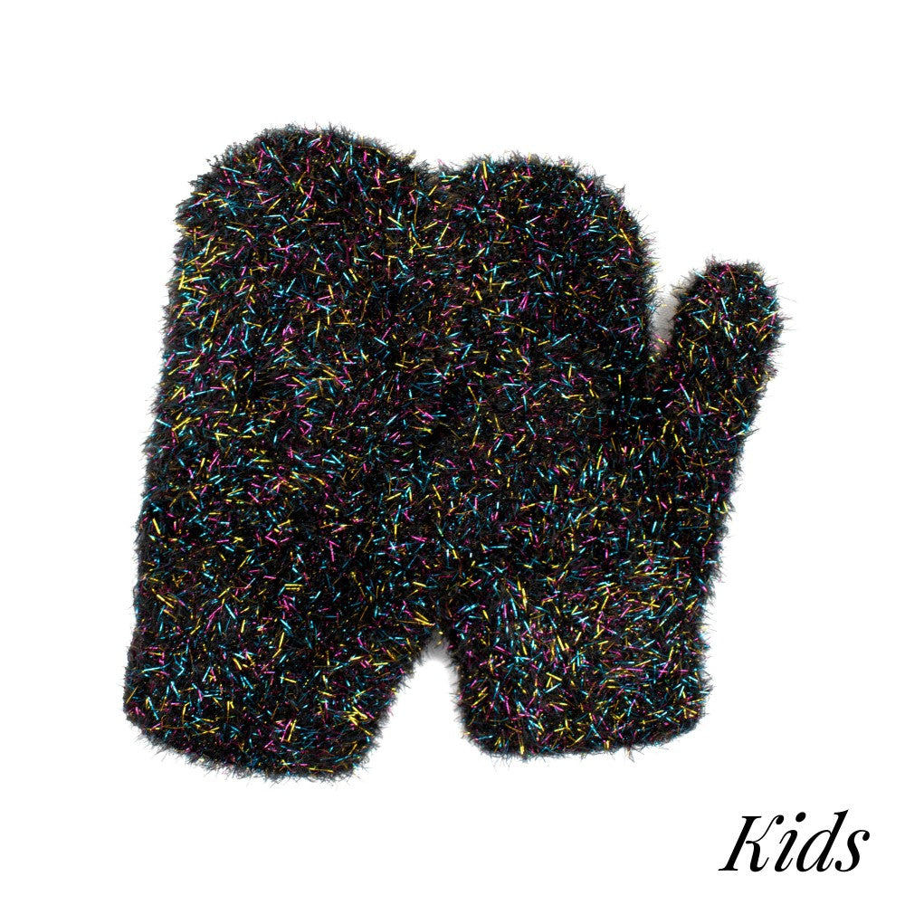 Kids Tinsel Mittens