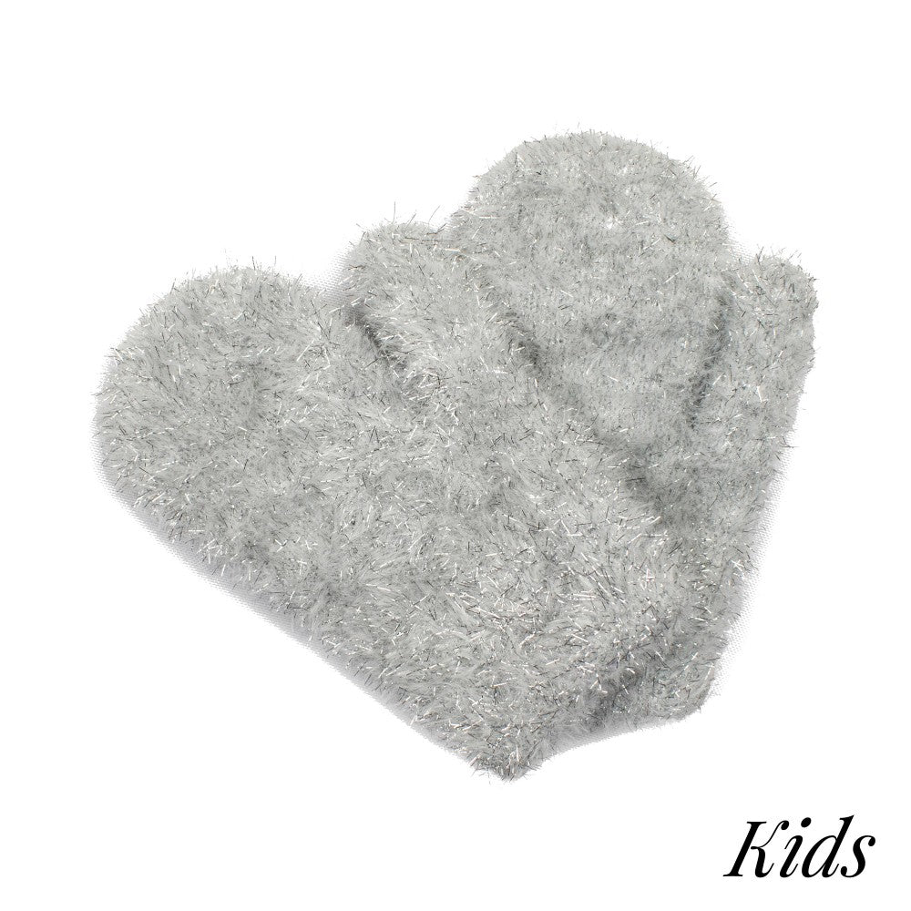 Kids Tinsel Mittens