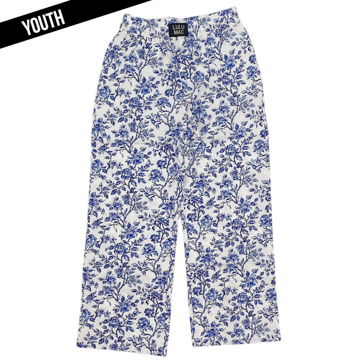 Blue Floral Pants