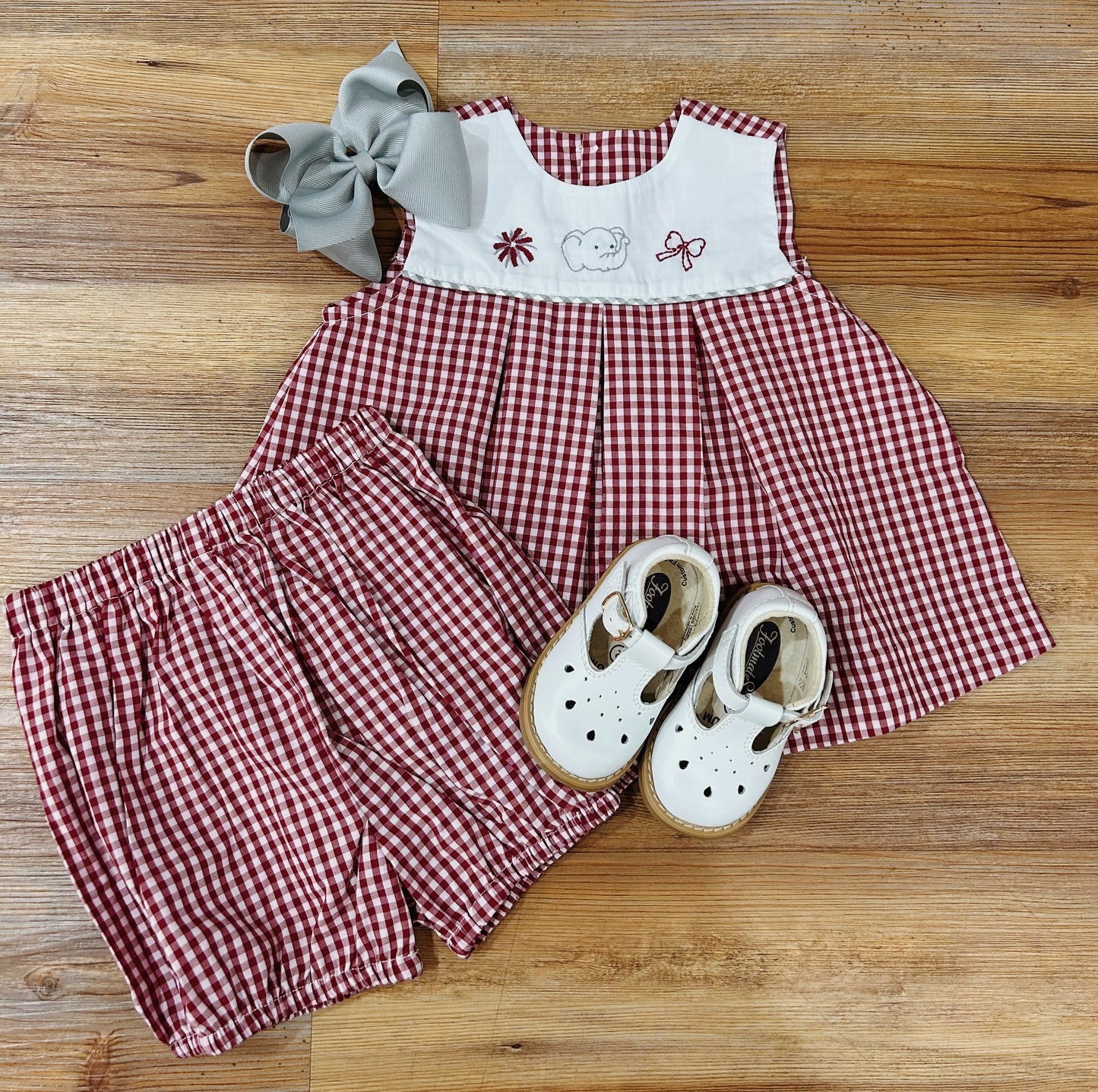 Elephant Crimson/Grey Bloomer Set