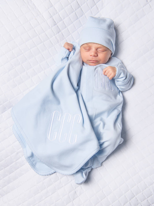 Essentials Solid Blue Footie
