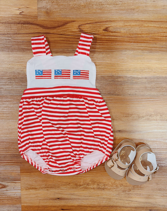 Boys Striped Flag Bubble