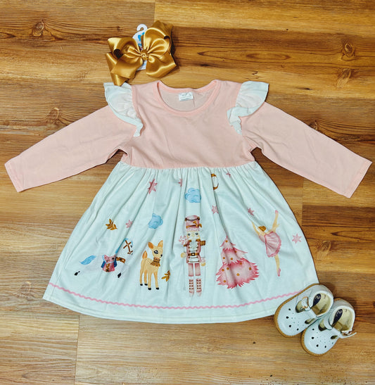 Pink Nutcracker Flutter Dress