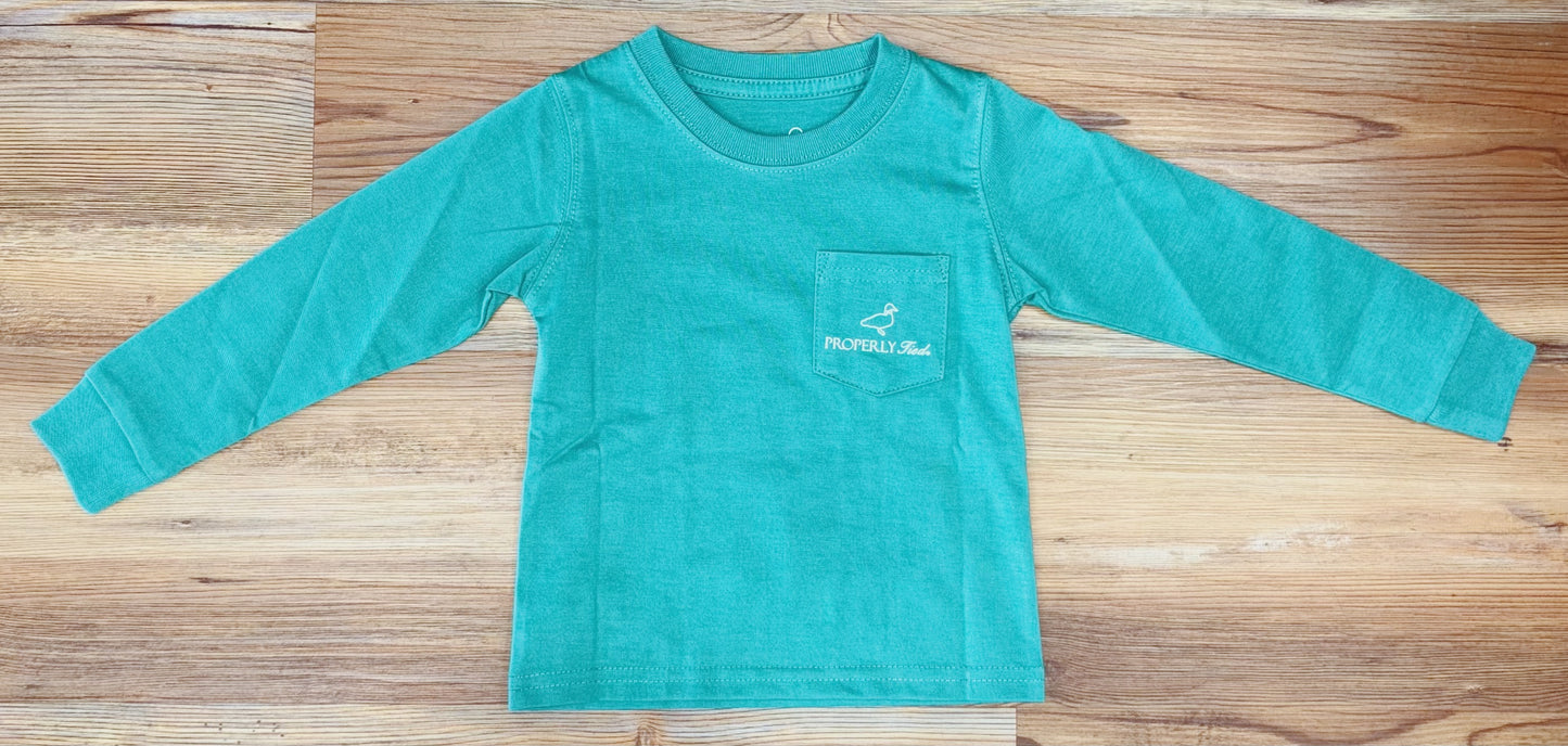 Boys Flock LS Teal