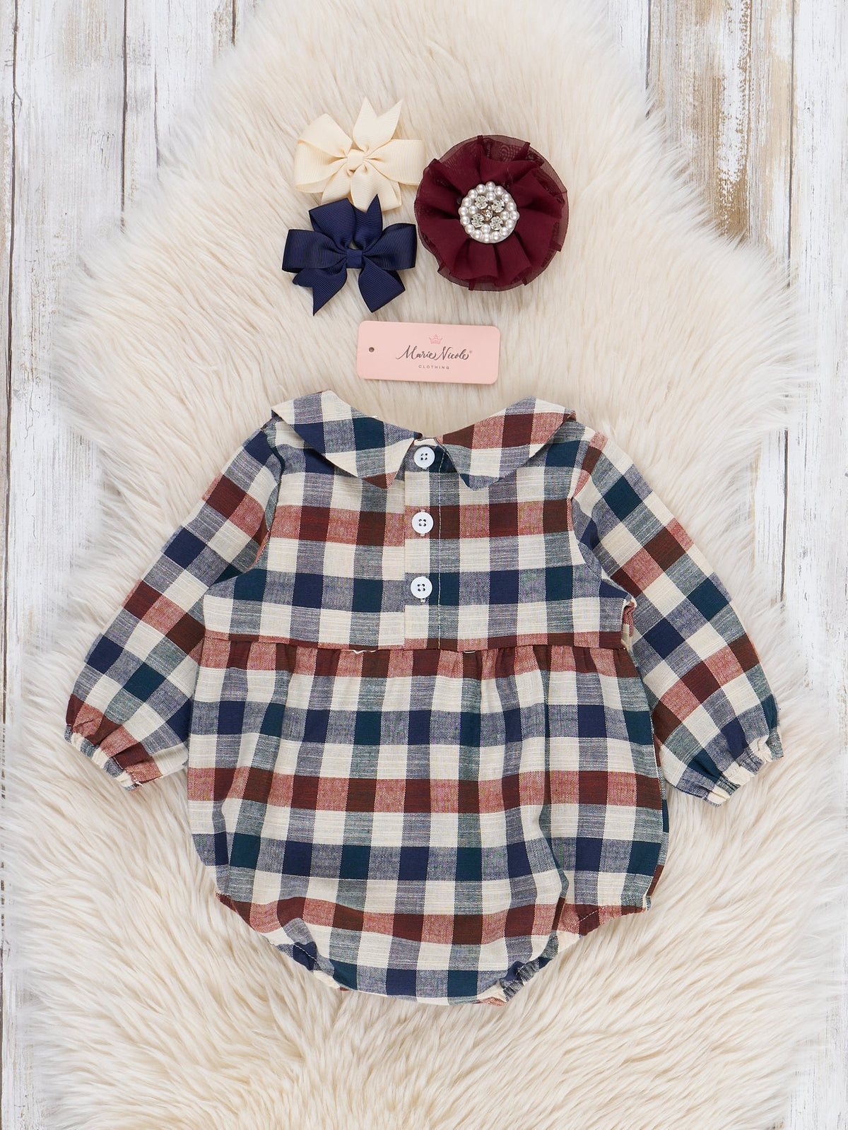 Fall Plaid Ruffle Bubble