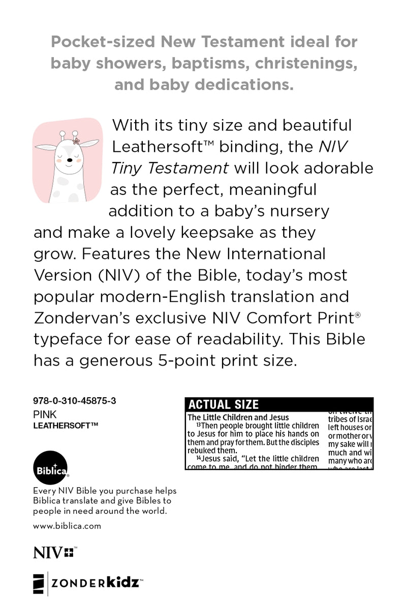 Tiny Testament Leather Bible