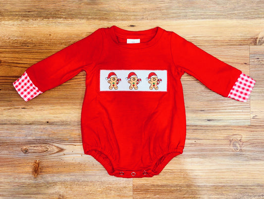 Boys Red Gingerbread Bubble