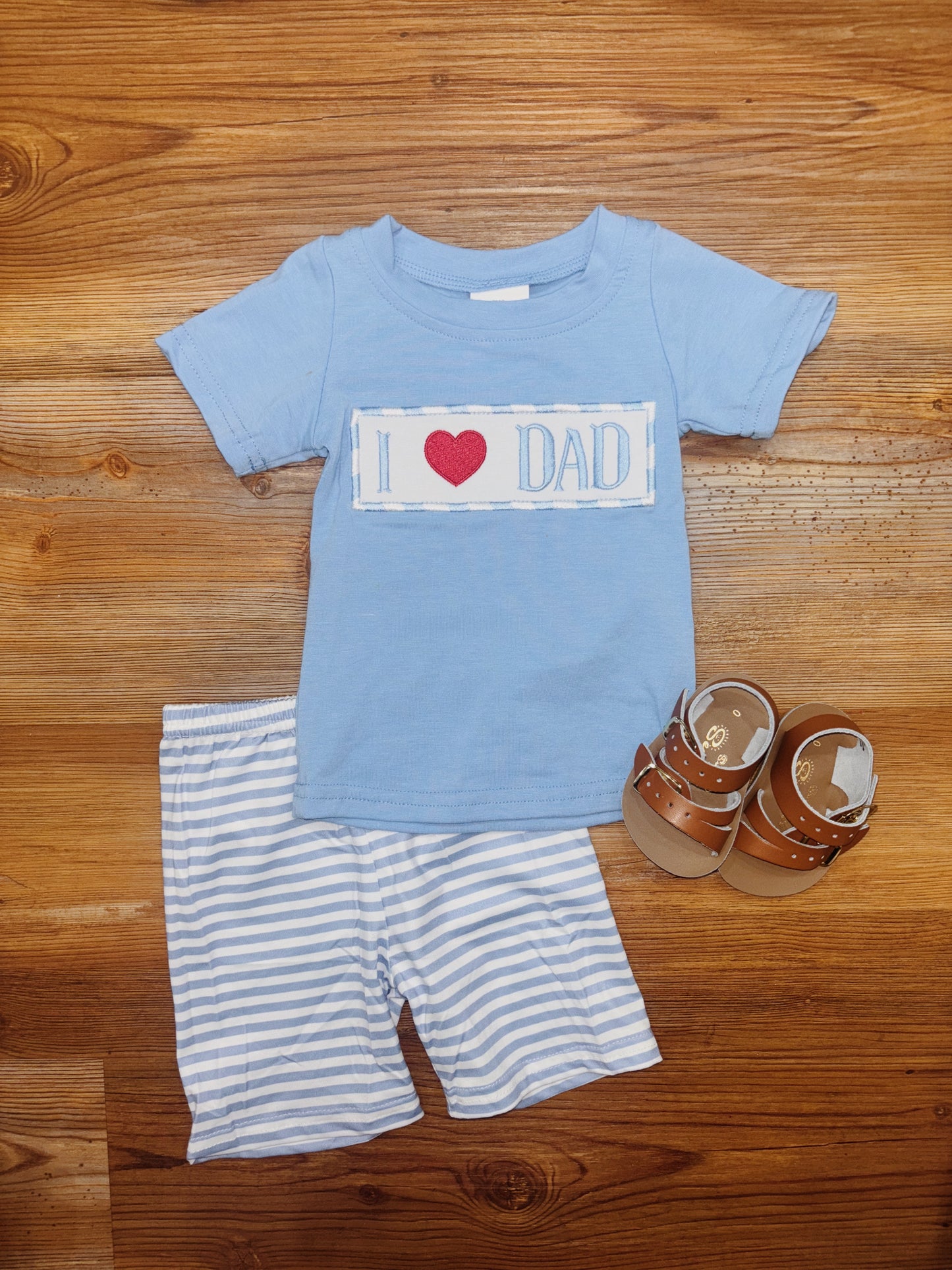 Boys Blue I Love Dad Set
