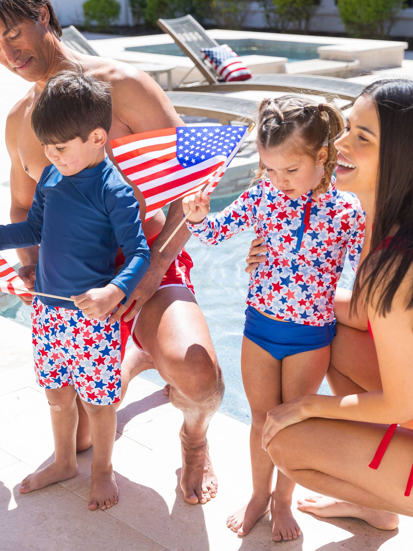 Girls Star-Spangled Long Sleeve Set