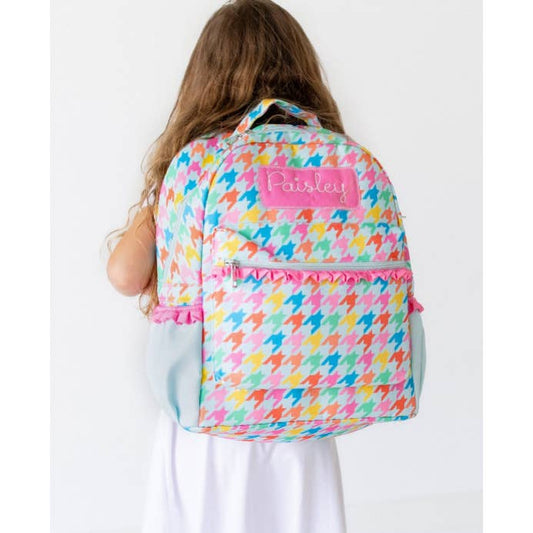 Houndstooth Rainbow Backpack