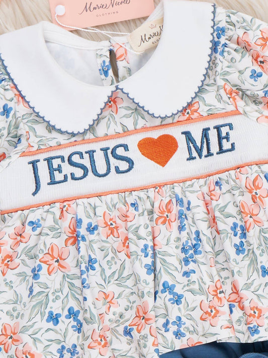 Jesus Loves Me Bloomer Set