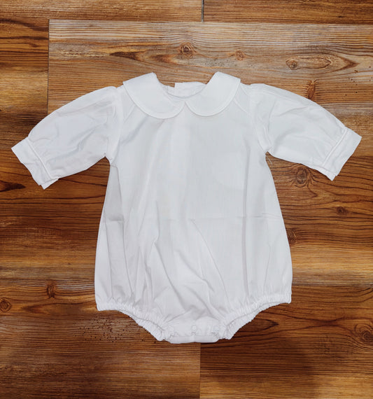 Girls Long Sleeve White Bubble