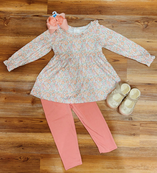 Girls Vintage Floral Set