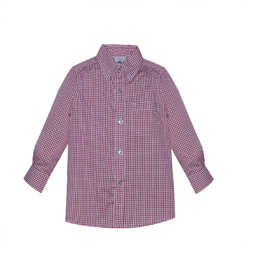 Arthur Red Square Button Down