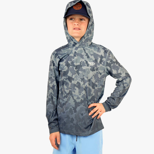 Youth Grander Camo Fishing Shirt