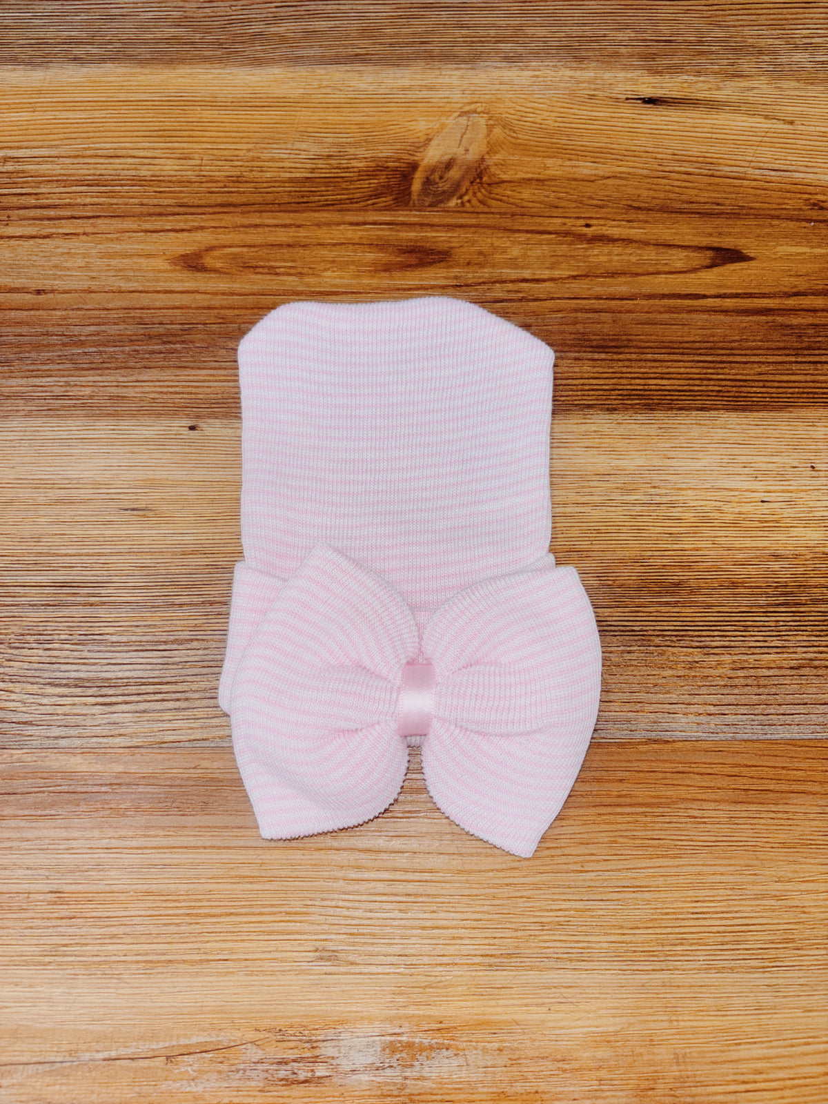 Pink Stripe Baby Hat
