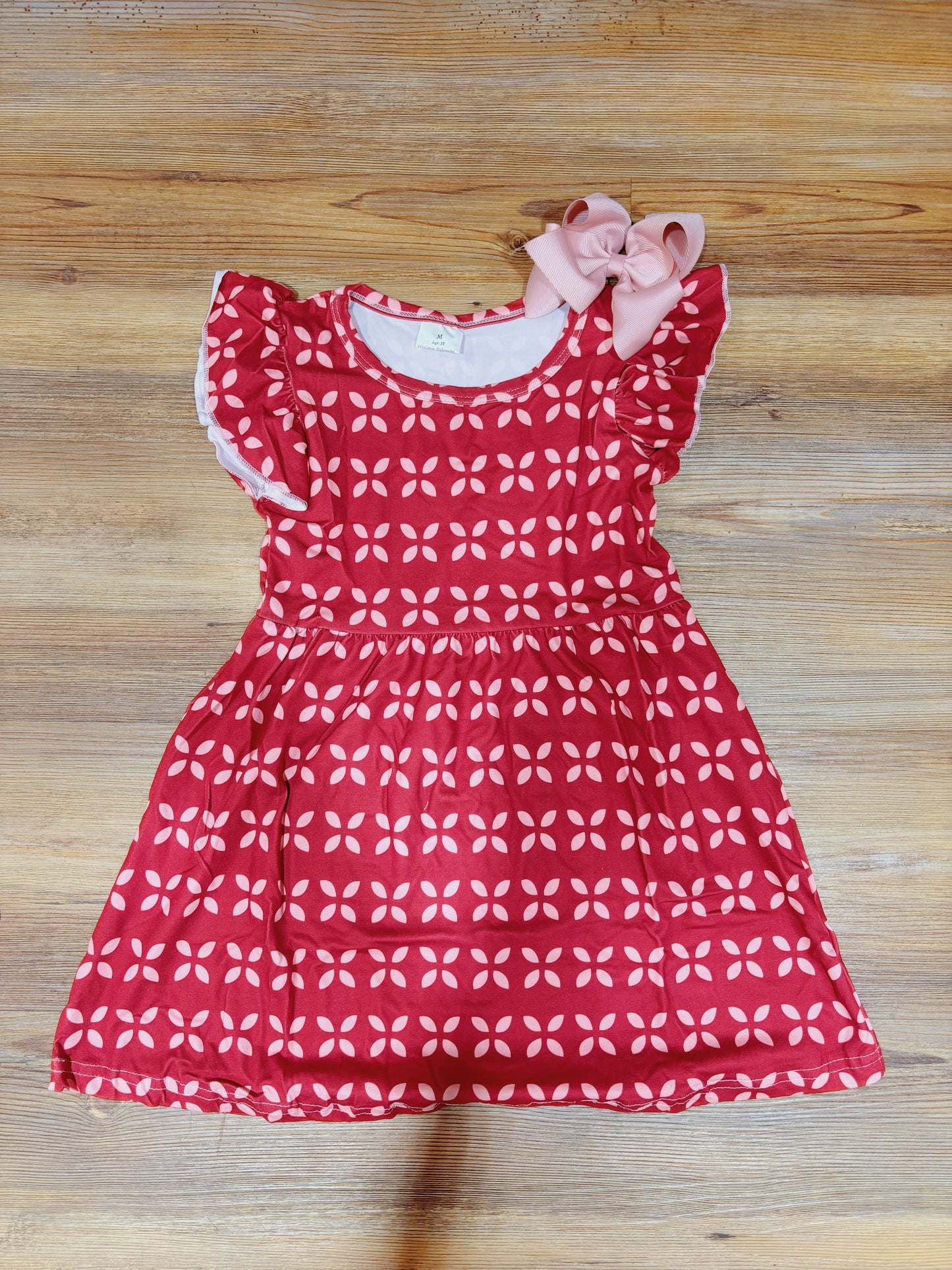 Red and Pink Petal Dress