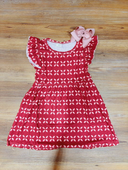 Red and Pink Petal Dress