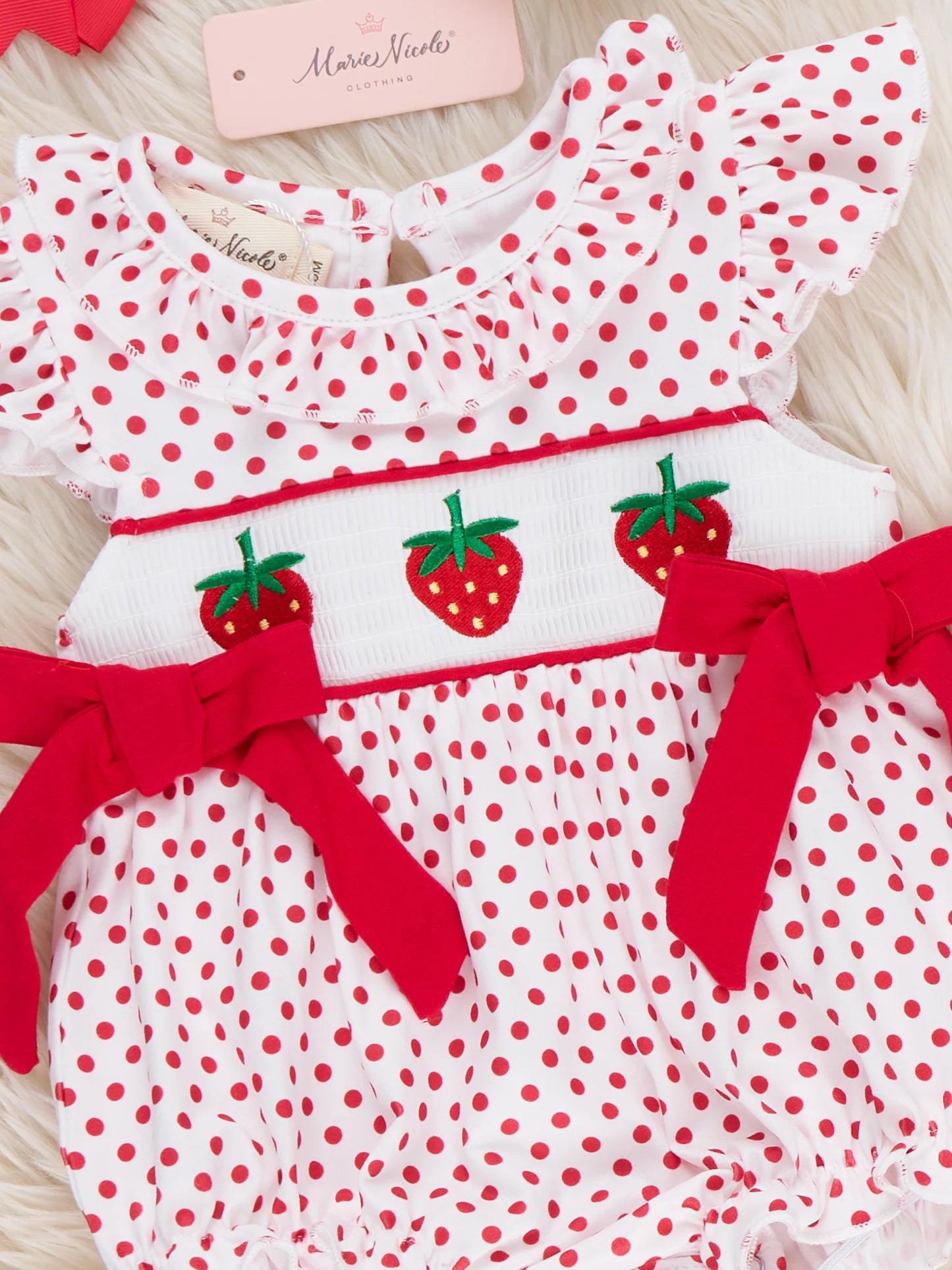 Polka Dot Strawberry Bubble