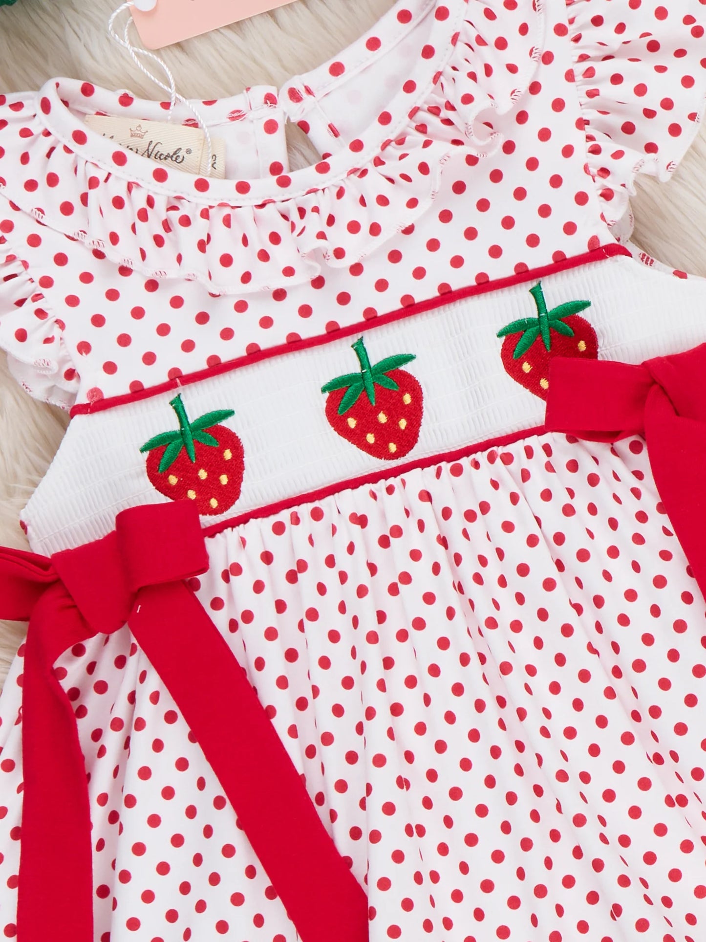 Strawberry Polka Dot Set
