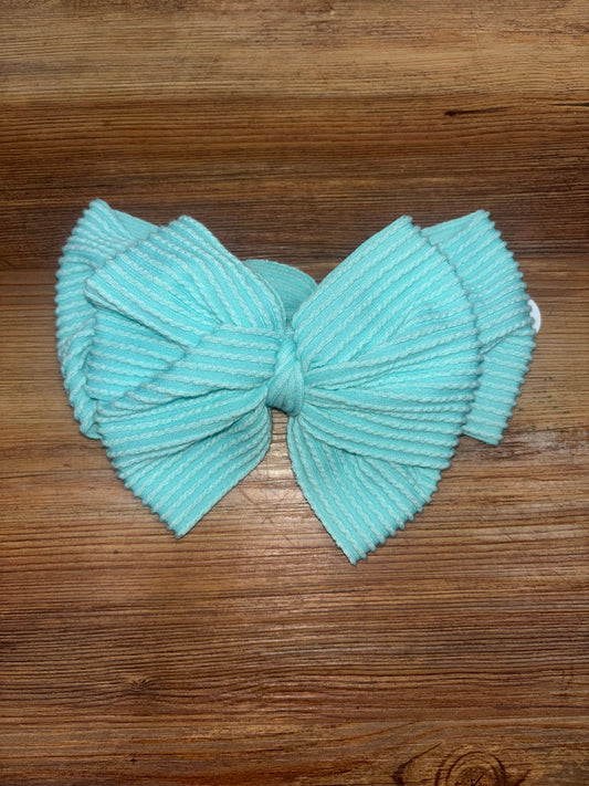 Ribbed Bow Headband