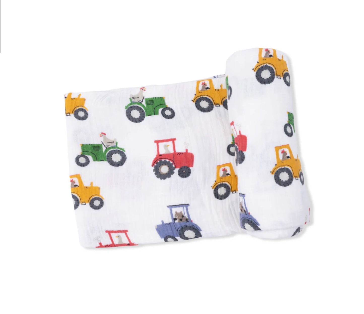 Tractor Swaddle Blanket