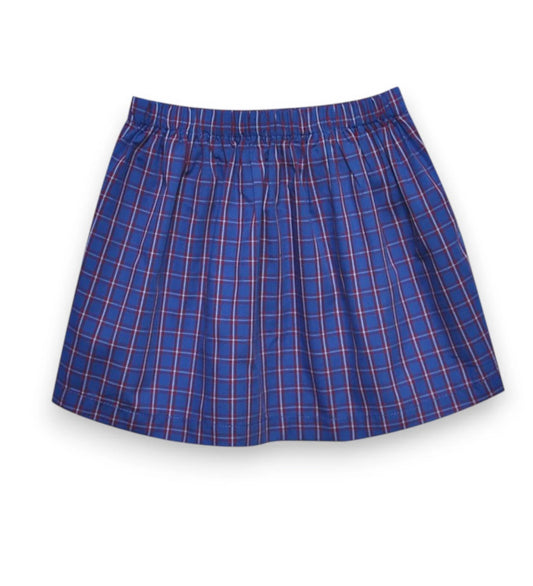 Blue Plaid Shelby Skirt