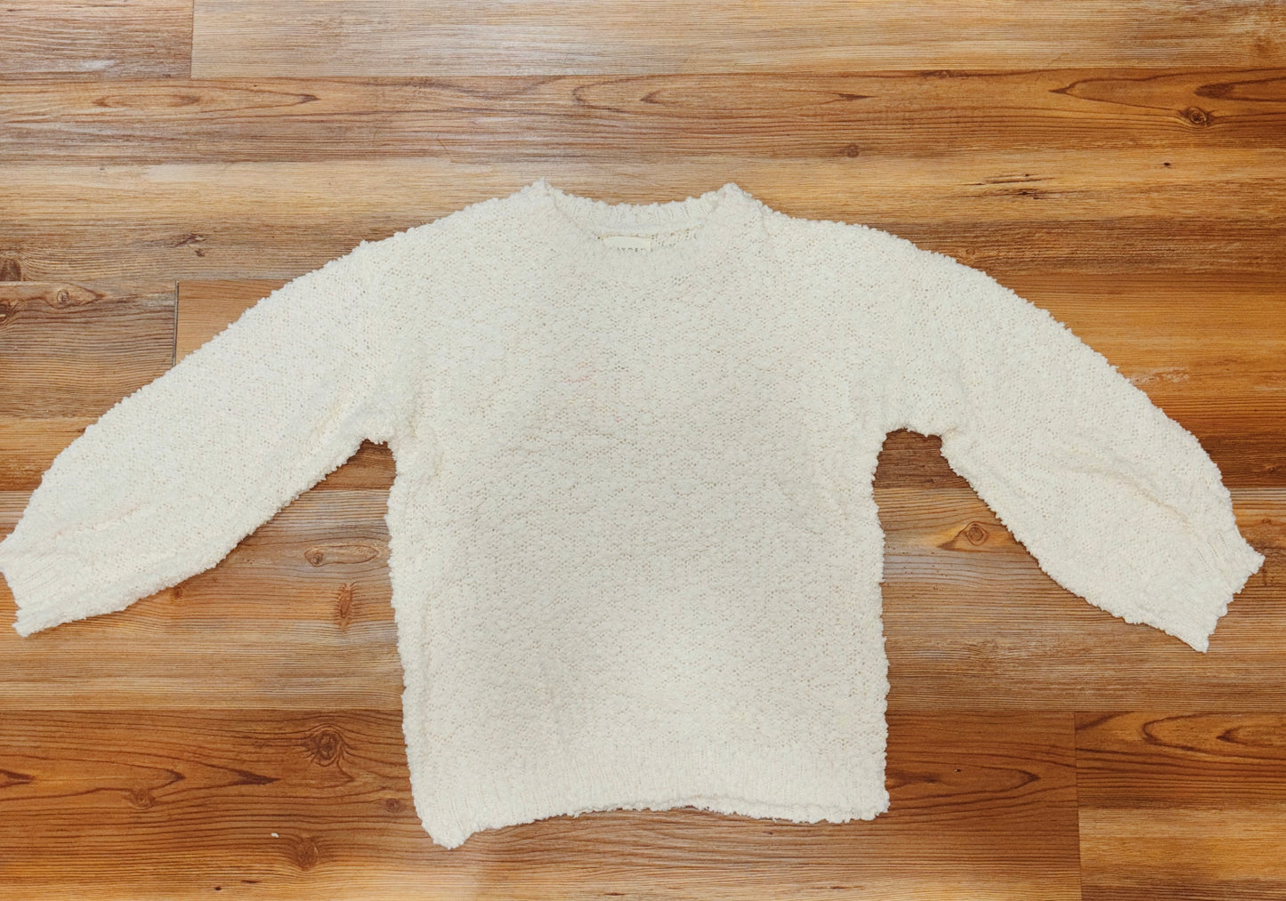 Cream Popcorn Sweater