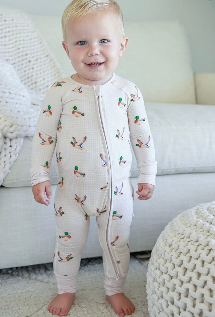 Convertible Bamboo Zipper Romper