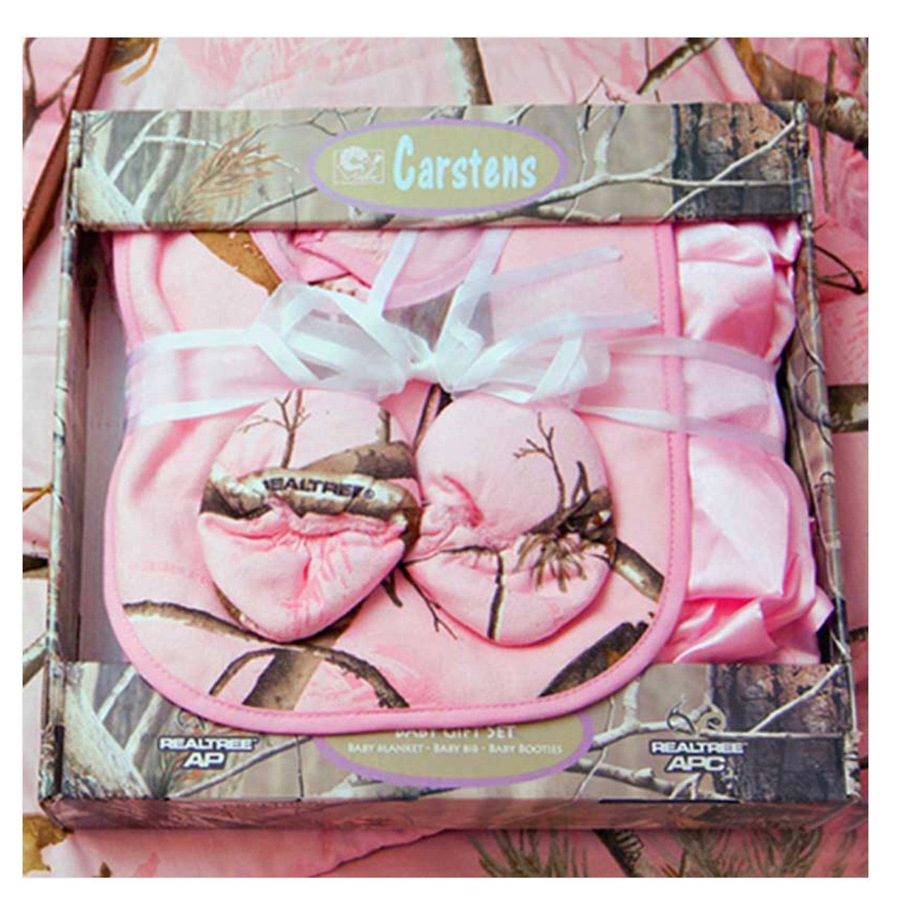 Realtree Pink Boxed Baby Gift Set