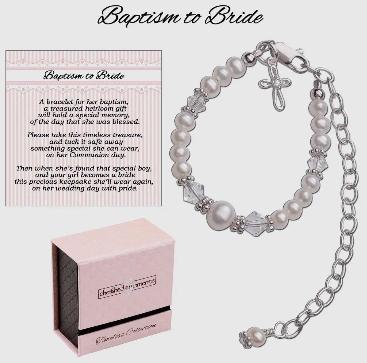 Girls Baptism To Bride Bracelet