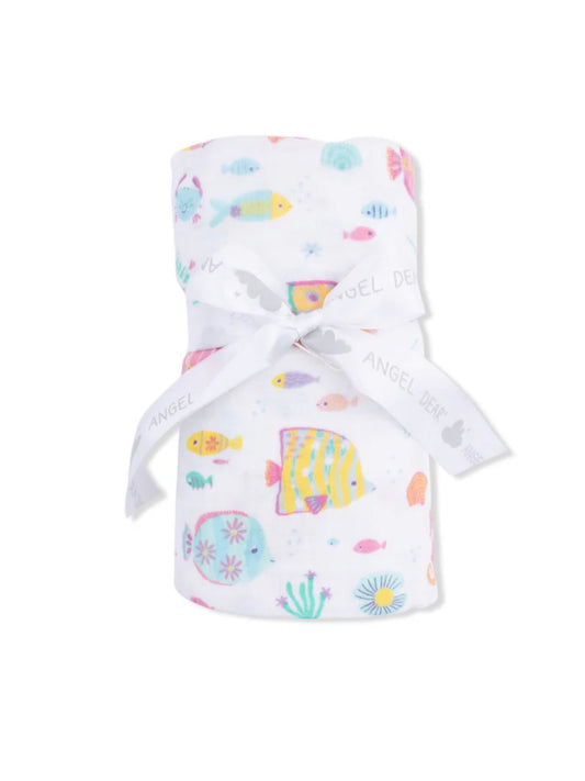 Coral Fish Swaddle Blanket