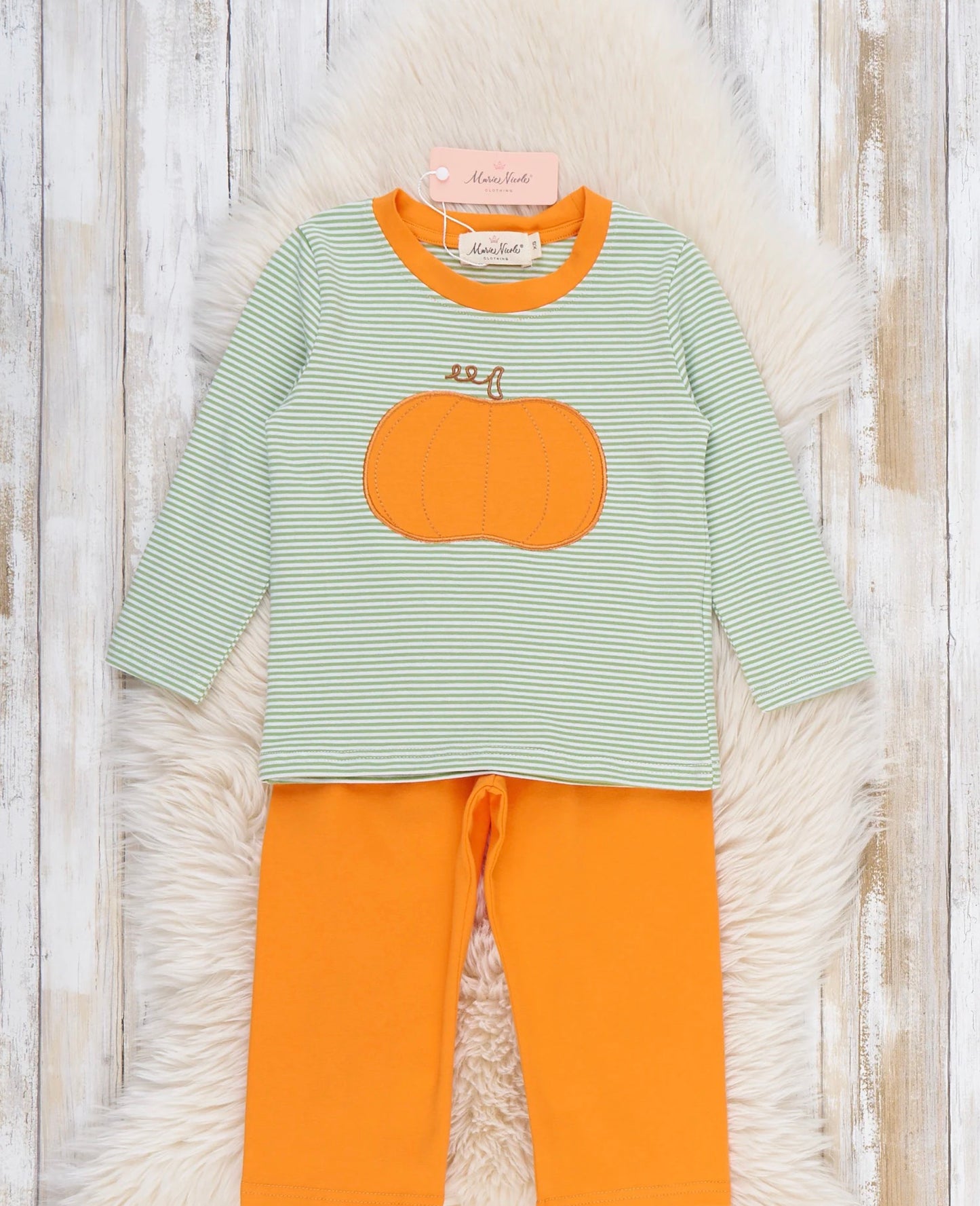 Pumpkin Embroidered Set