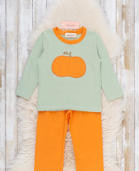 Pumpkin Embroidered Set
