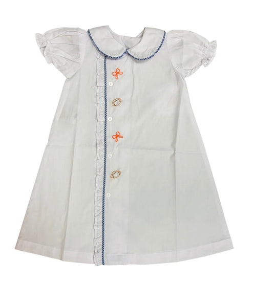 Ruffle Tiger Navy/Orange Daygown