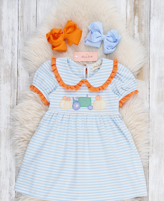 Blue Pumpkin Ride Dress