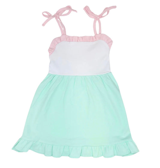 Girls Ruffle Tie Sundress