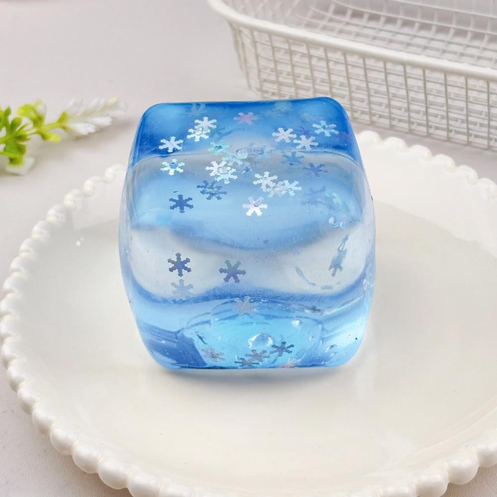 Star Glitter Squishy Cube
