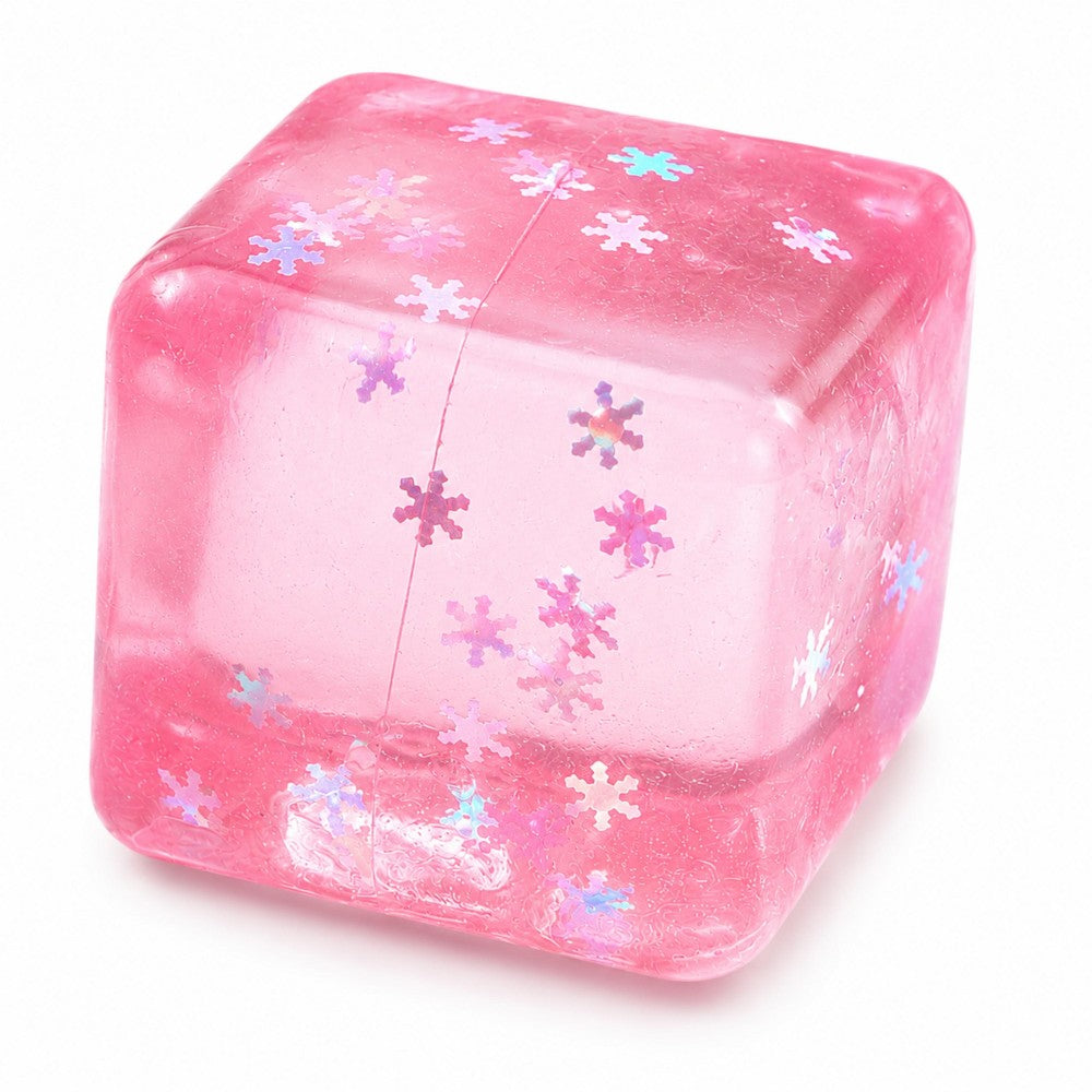 Star Glitter Squishy Cube