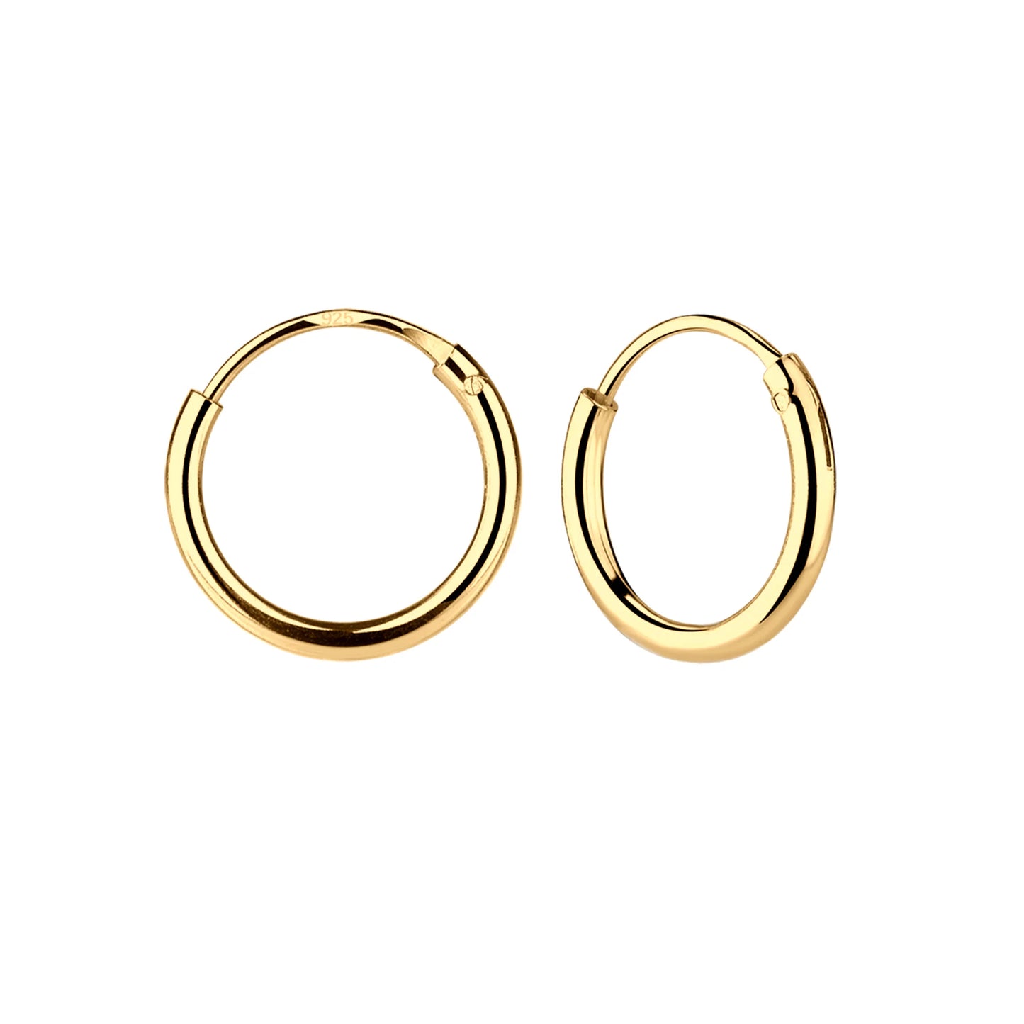 14K Gold Plated Hoop Earrings