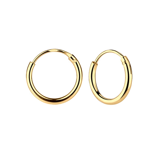 14K Gold Plated Hoop Earrings