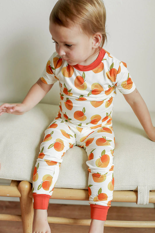 Peaches Bamboo Pajama Set
