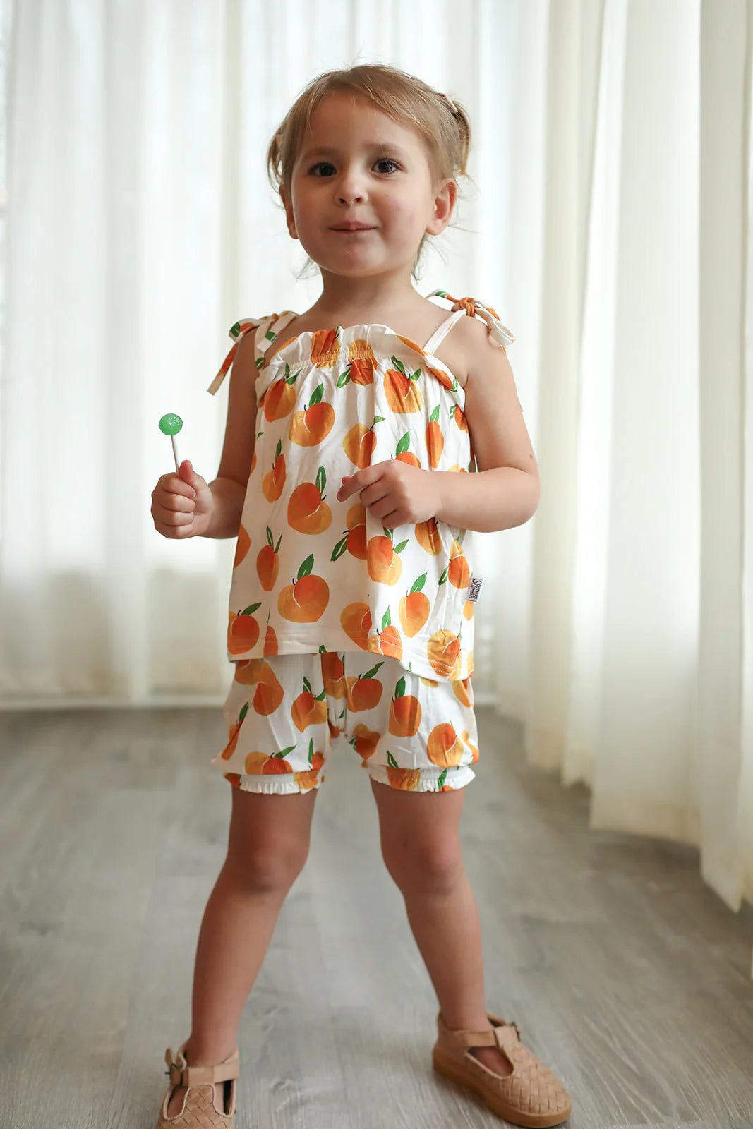 Peaches Spaghetti Strap Set