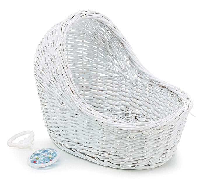 White Wicker Bassinet