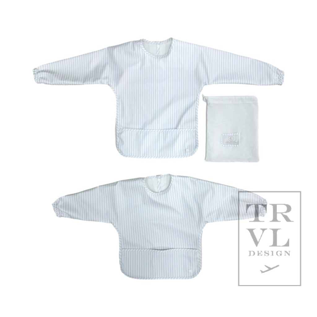 Perfect Smock Pimlico Stripe Blue Bib